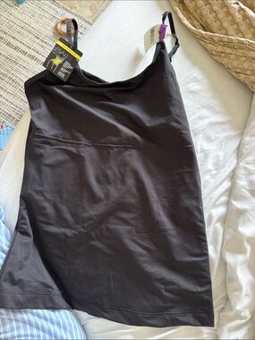 Maidenform Black Slip Cami Shapewear with Adjustable Straps